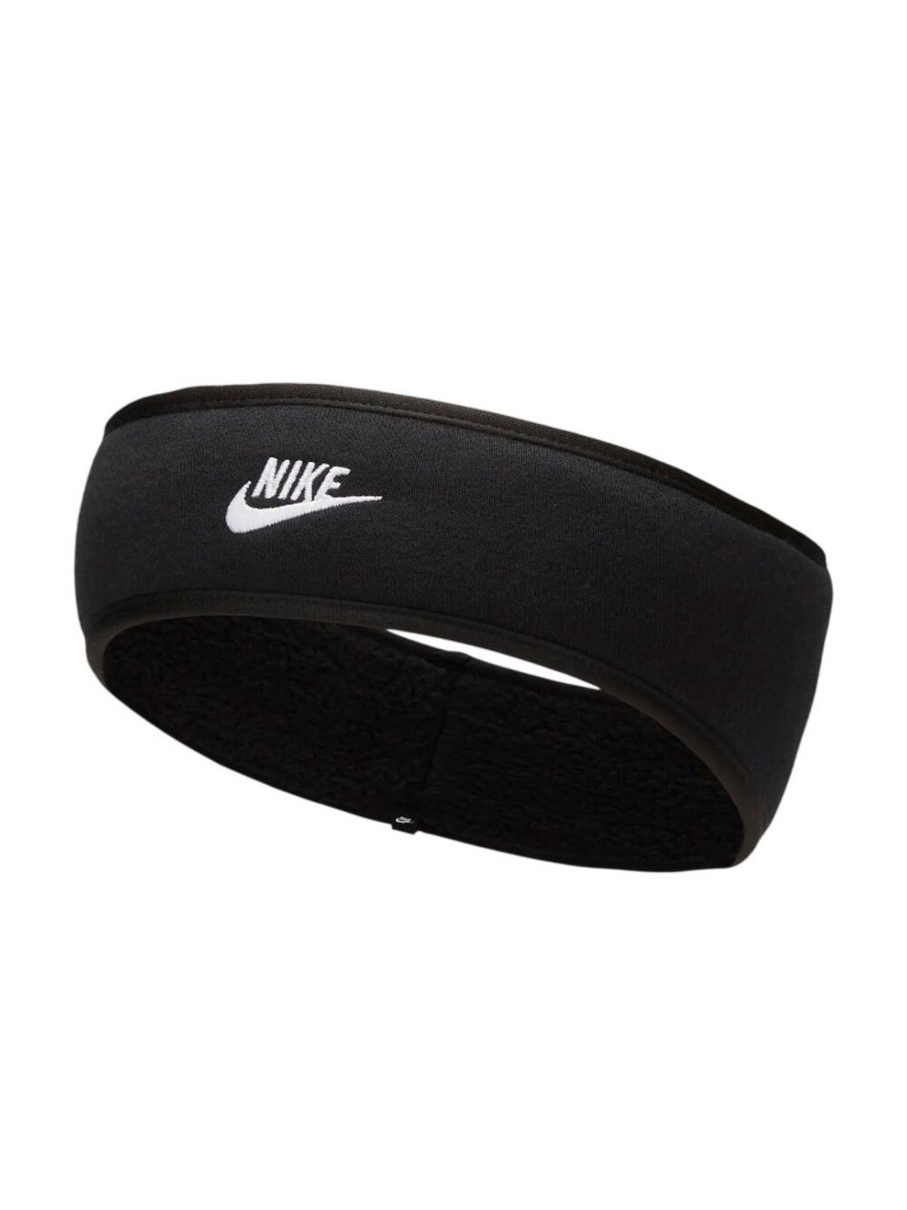 NWT Nike Womens Headband Club Fleece N.100.4360.0 Black / White